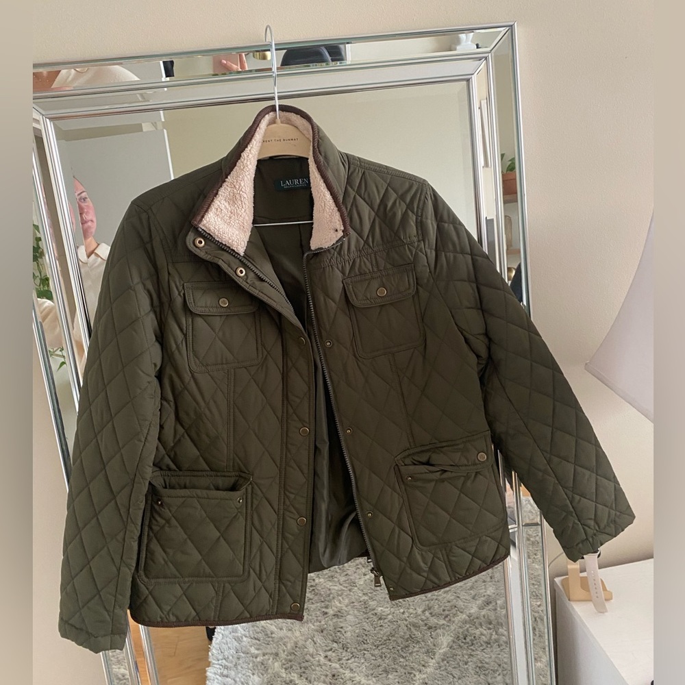 COPY - Ralph Lauren - Quilted Jacket - Faux Sherpa Collar